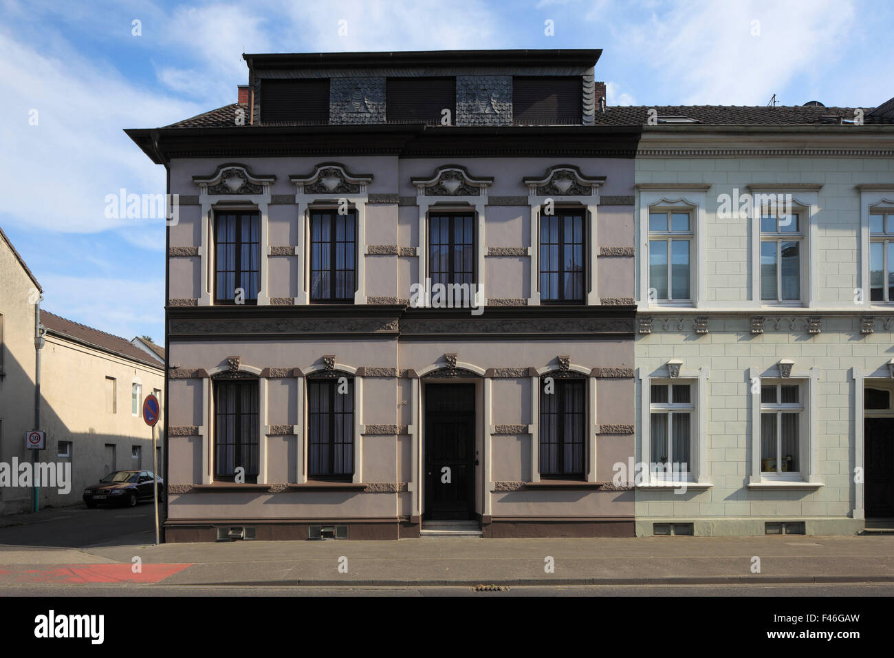 Wohnhaus Toenisvorster Straße 46 in Viersen-Suechteln, Niederrhein, Nordrhein-Westfalen Stockfoto