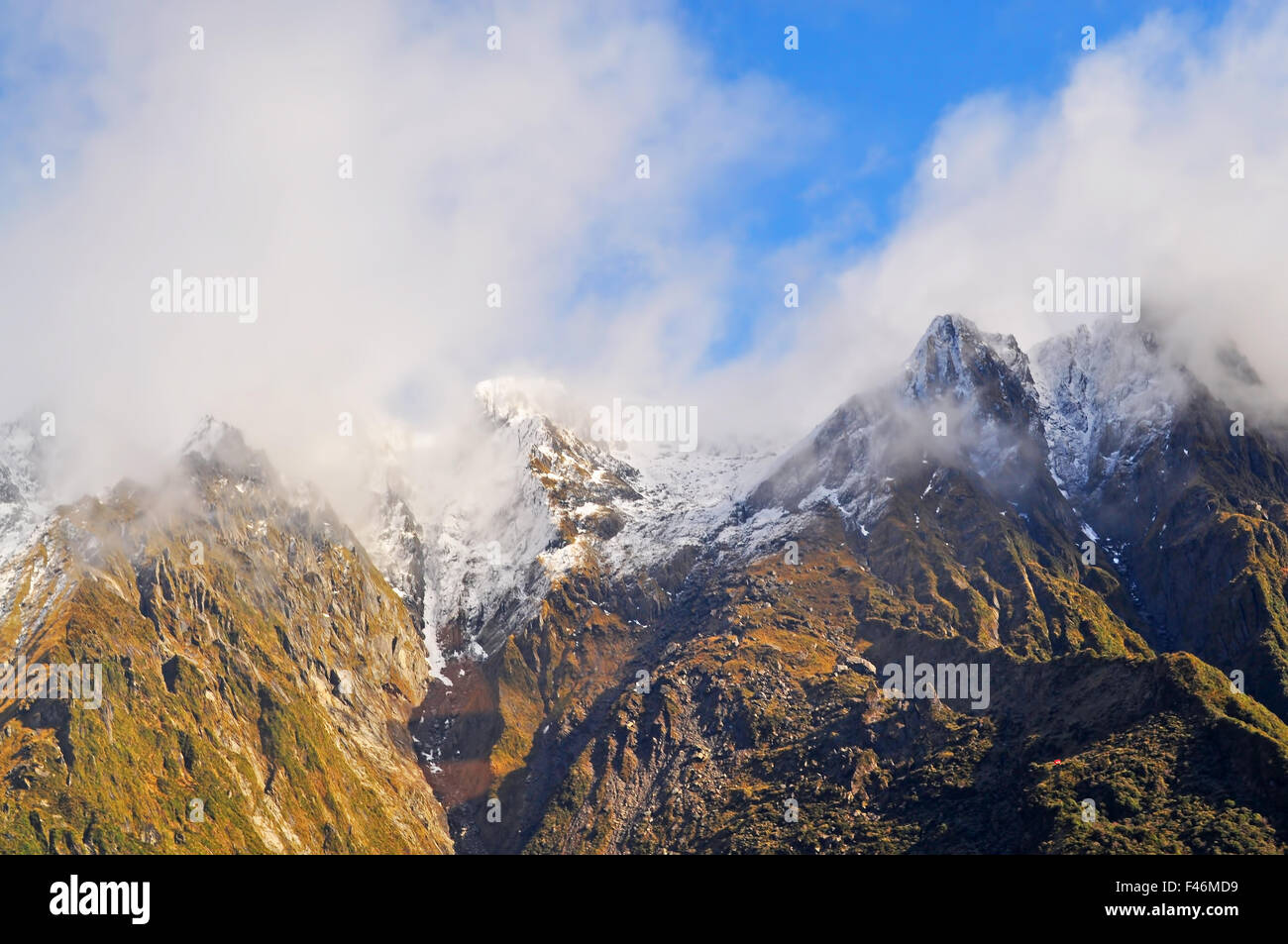 Eis am oberen Berg Stockfoto