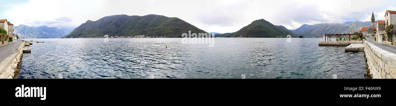 Bucht von Kotor Stockfoto