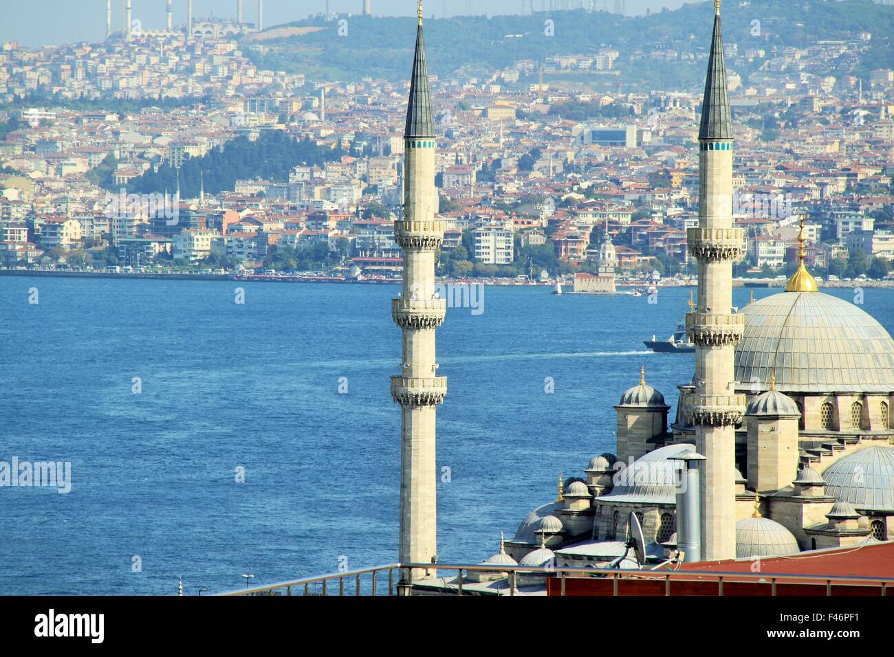 Istanbul.  Blick vom Süleymaniye Camii Stockfoto