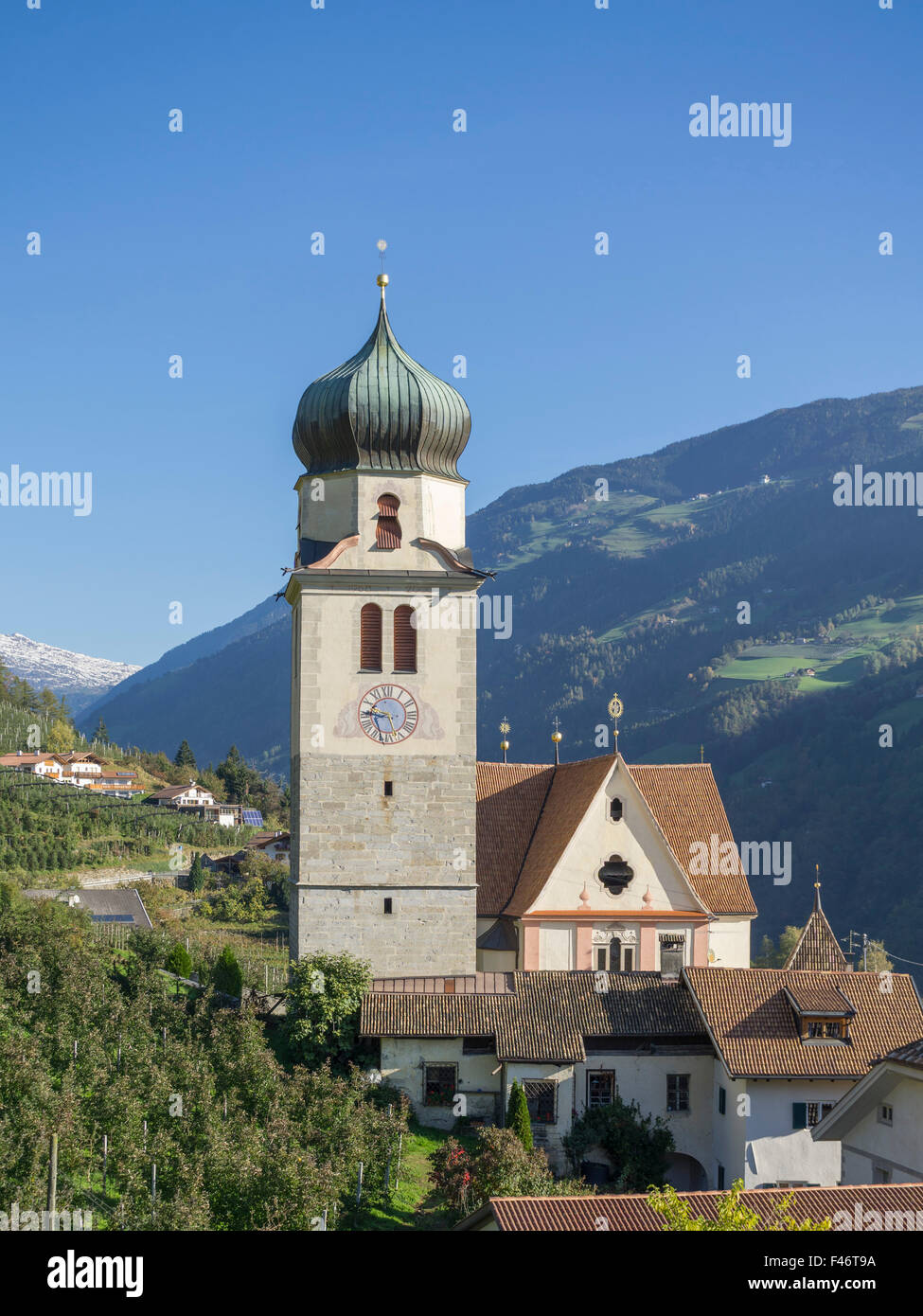 Wallfahrtskirche zu Unserer Lieben Frau der Schmerzen, riffian, Trentino - Alto Adige Provinz Südtirol, Italien Stockfoto