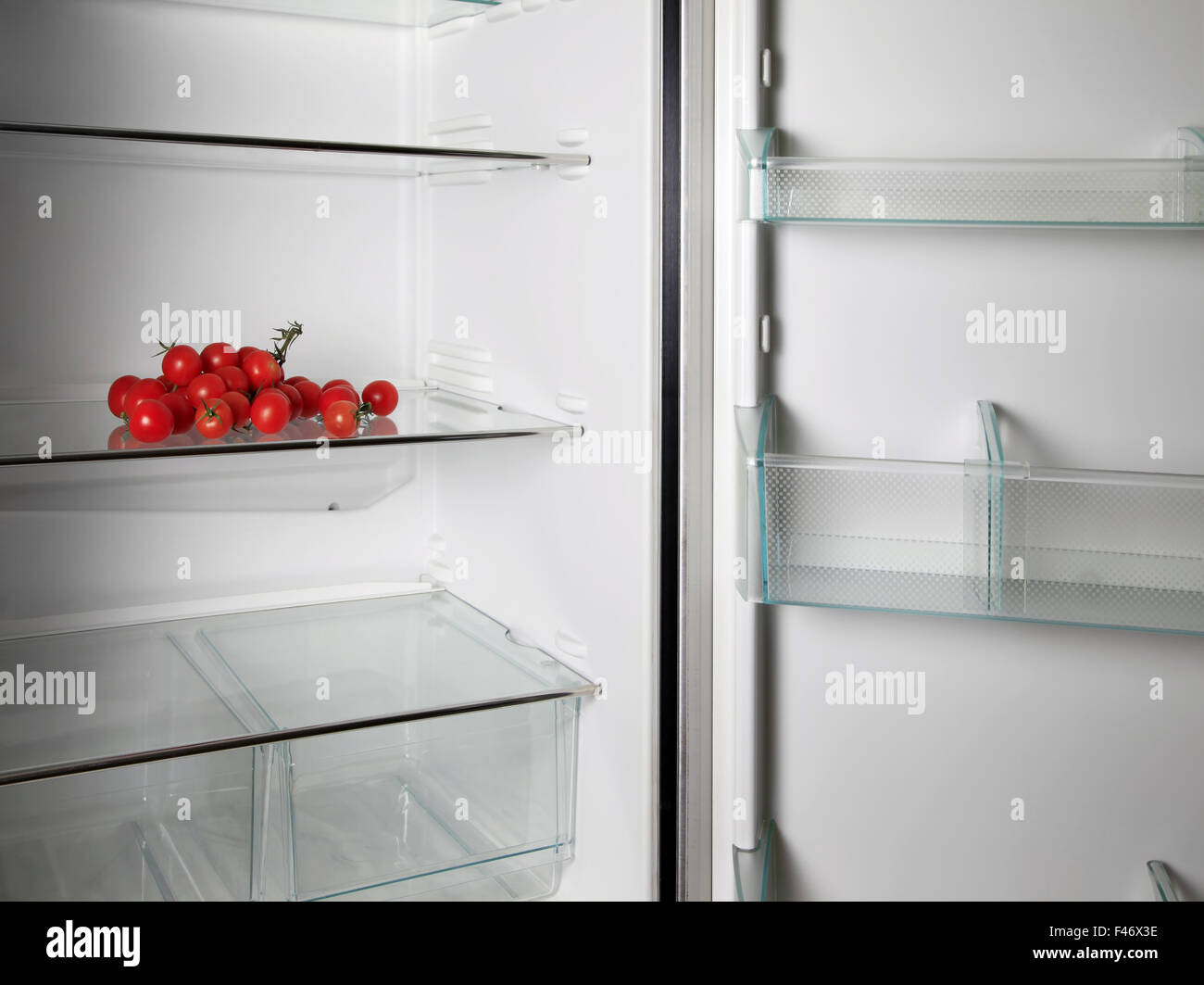 Open Empty Refrigerator Door Open Stockfotos Open Empty