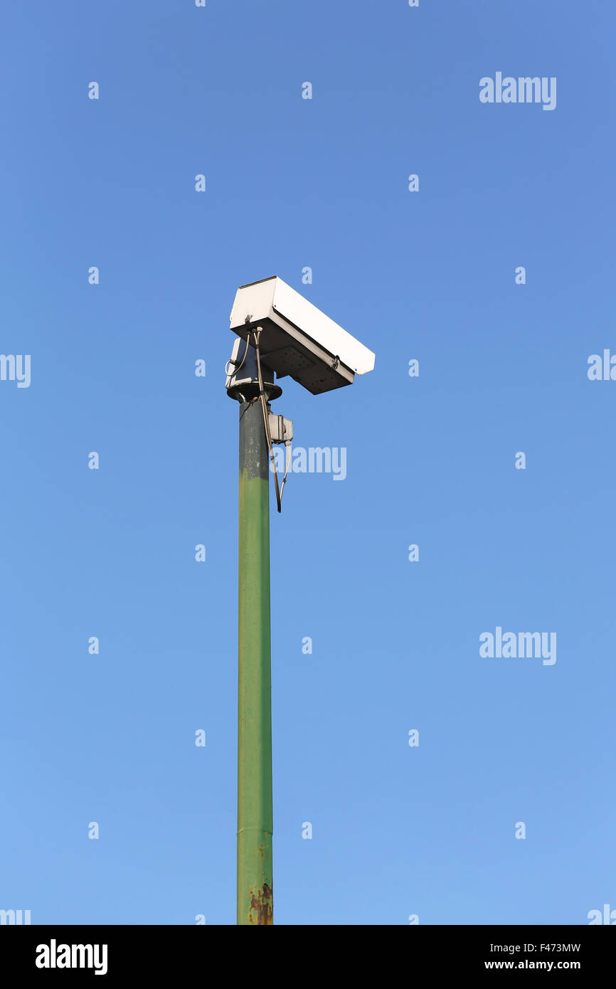 Überwachung Kamera Pole Stockfoto