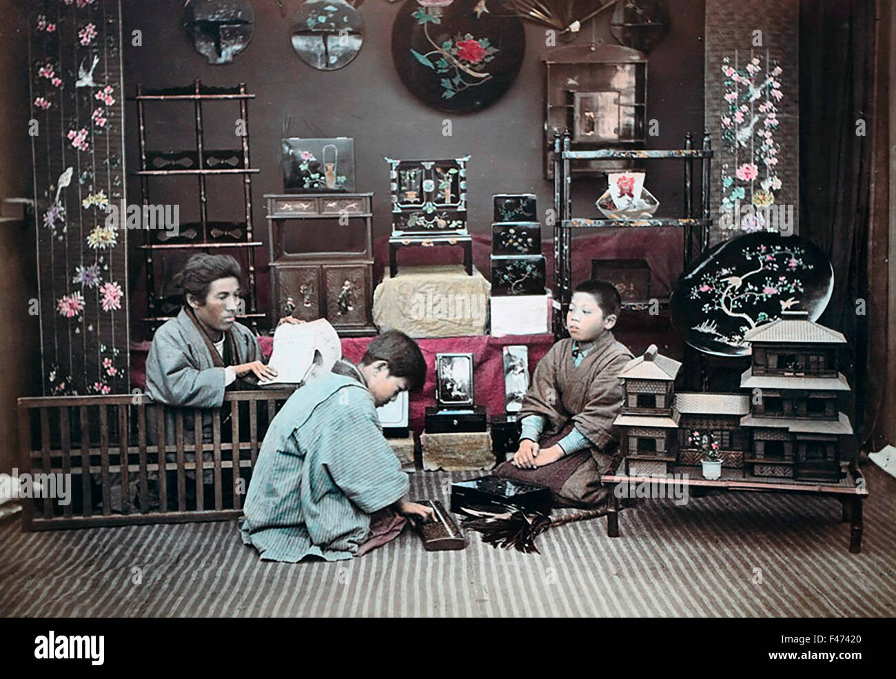 Curio Händler, Japan Stockfoto