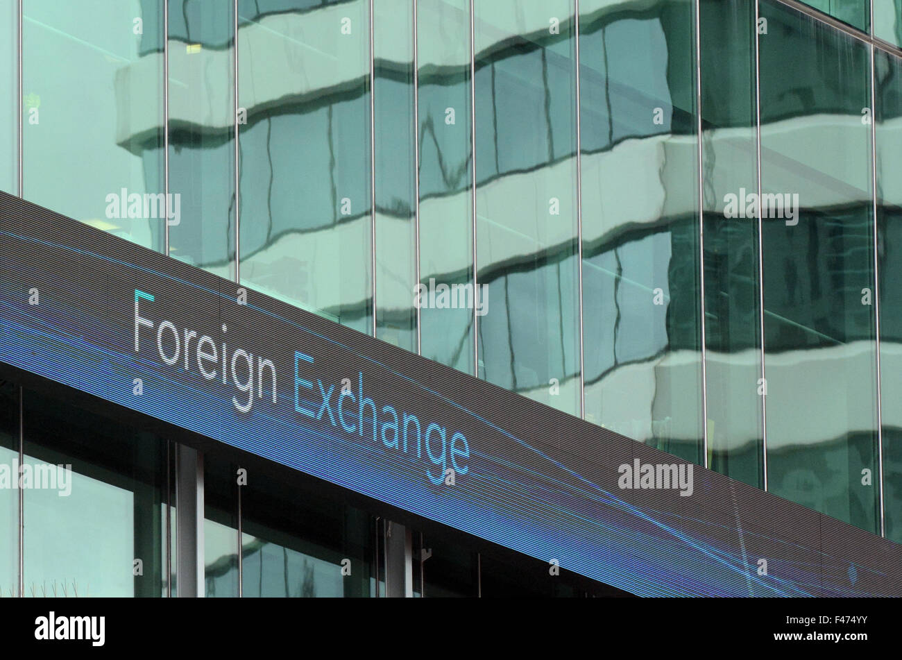 Foreign Exchange Rate Board Stockfotos Foreign Exchange Rate Board - 