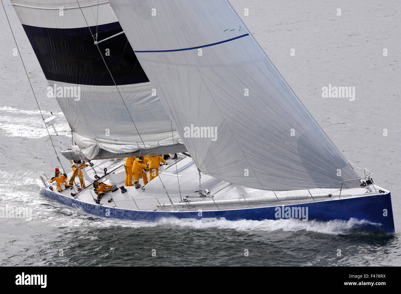 Eine Segelregatta, Tjorn, Bohuslan, Schweden. Stockfoto