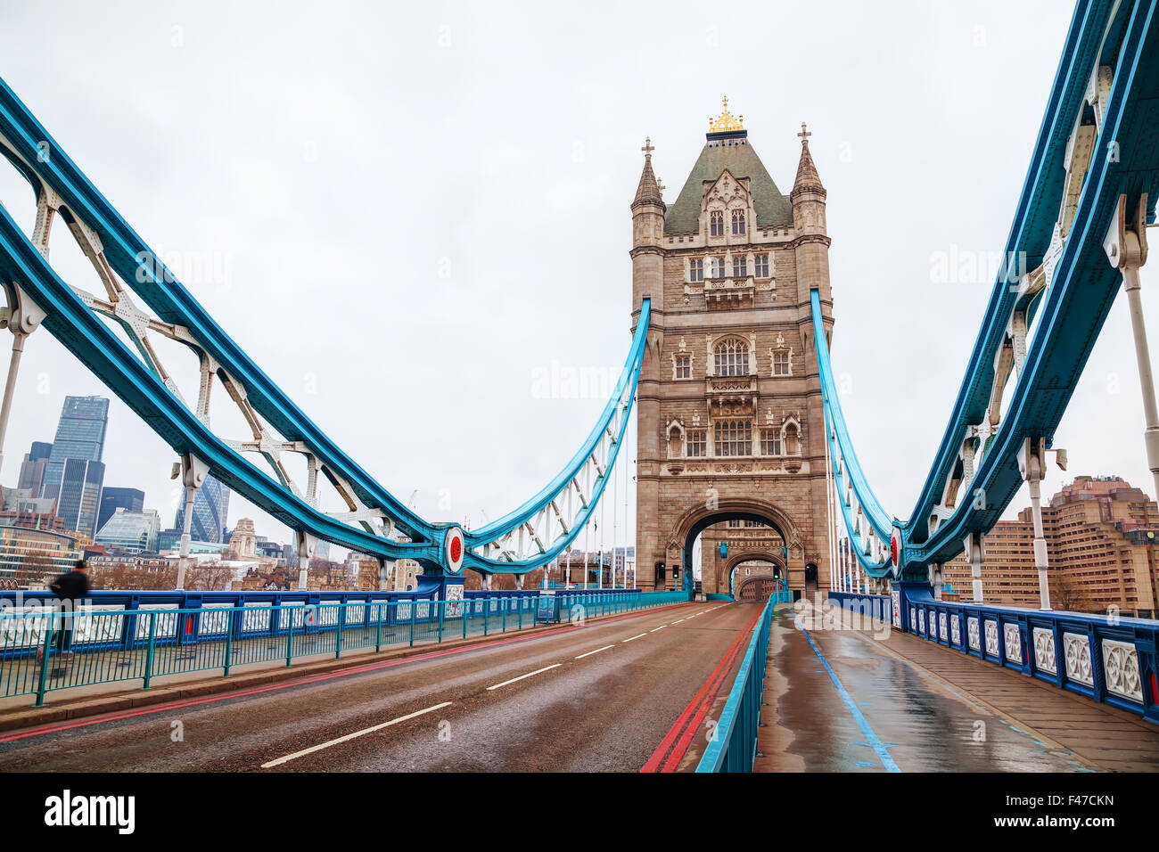 Tower Bridge in London, Großbritannien Stockfoto