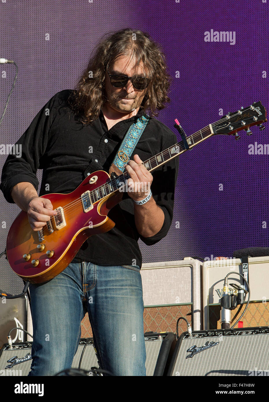 Way Out West Festival 2015 - Tag 1 - Auftritte Mitwirkende: The War On Drugs, Adam Granduciel Where: Göteborg, Schweden bei: 13. August 2015 Stockfoto