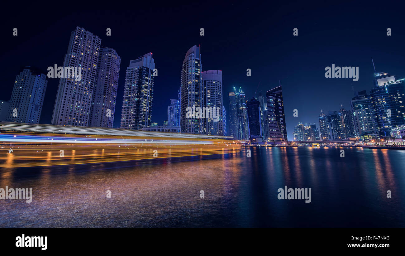 Cityscape Dubai Marina Stockfoto