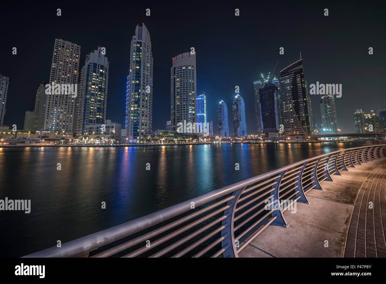 Cityscape Dubai Marina Stockfoto