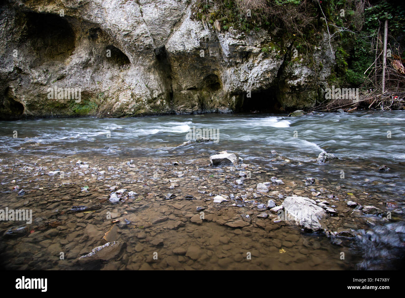 Fluss in Slovenský Raj Stockfoto
