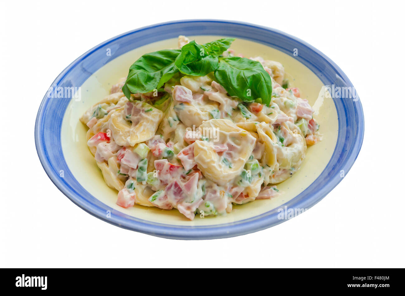 Tortellini-Salat Stockfoto