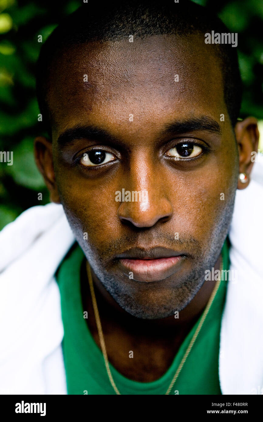 Porträt eines Mannes, Großbritannien. Stockfoto