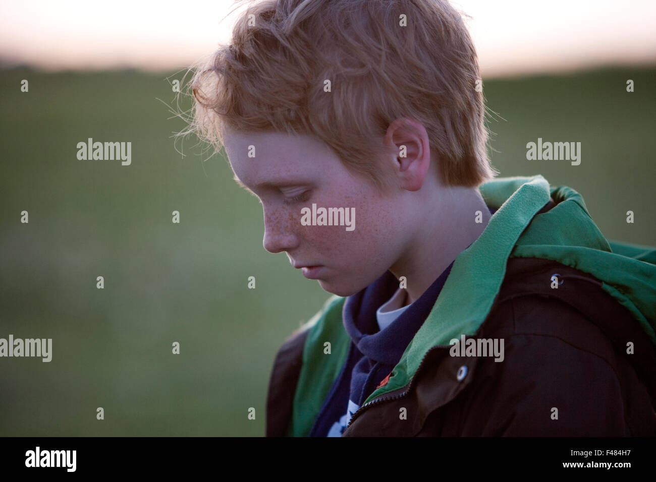 Ein Teenager, Skane, Schweden. Stockfoto