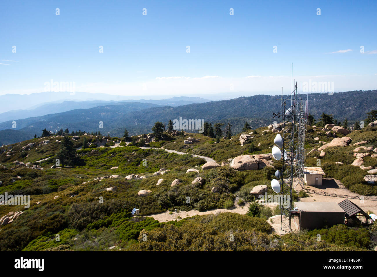 Keller-Peak an einem heißen Sommertag in der Nähe von Los Angeles, Kalifornien, USA Stockfoto