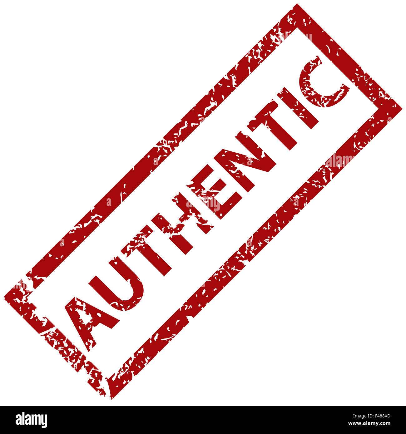 Authentische Stempel Stockfoto