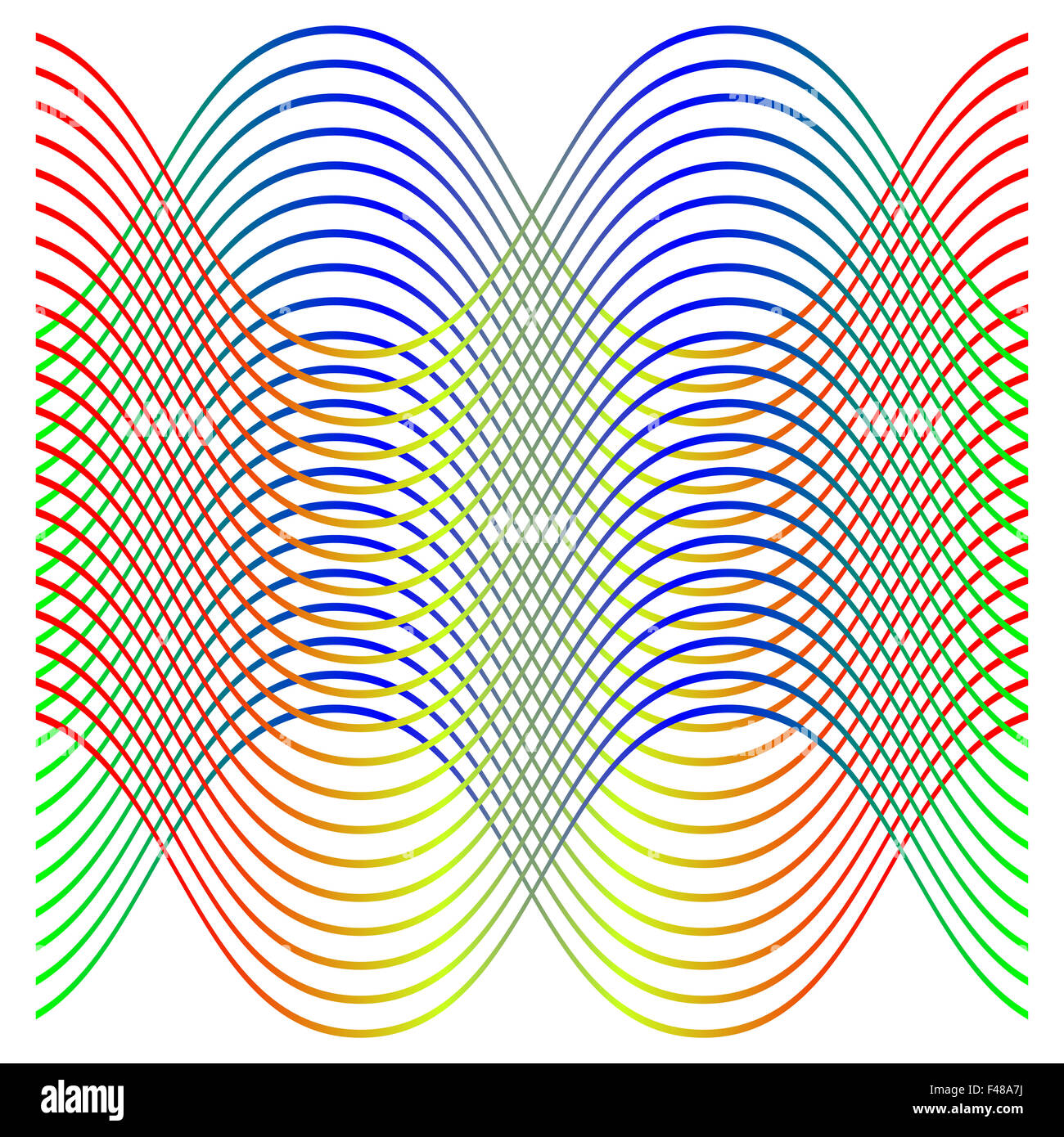 Wave farbigen Symbol Stockfoto