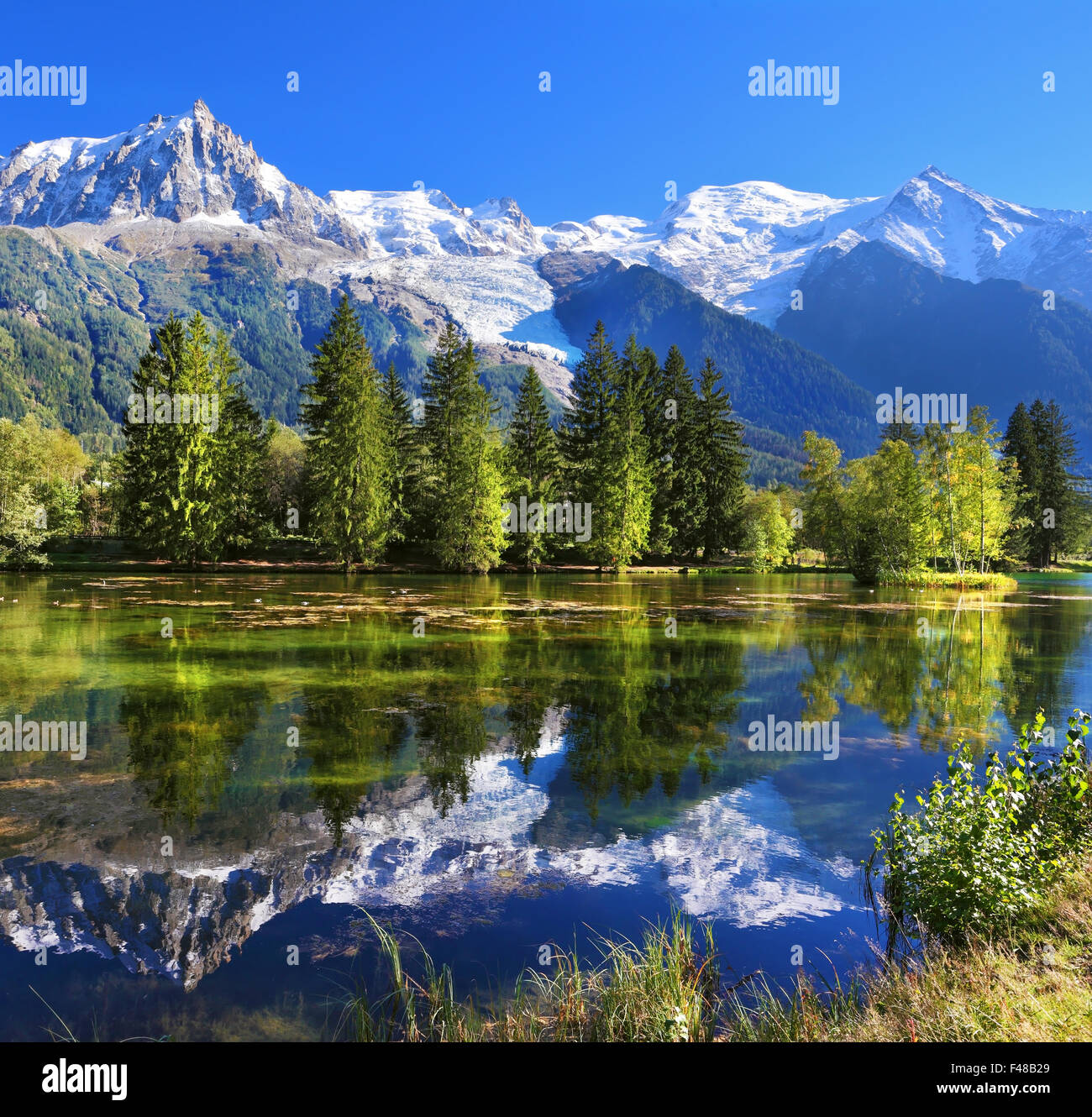 Das Mountain Resort von Chamonix in Frankreich Stockfoto