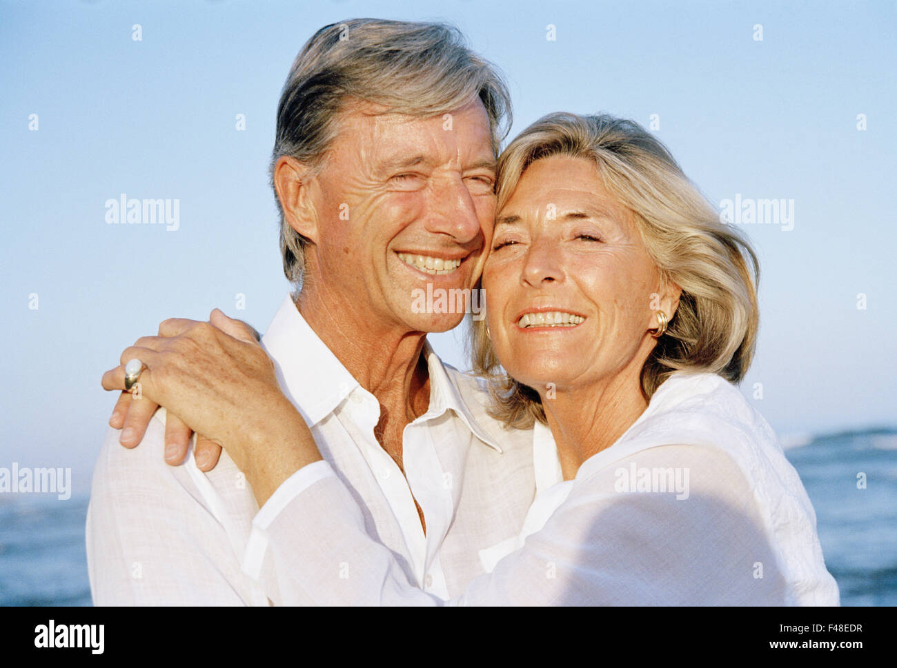 Ein älteres Paar in Liebe, Spanien. Stockfoto