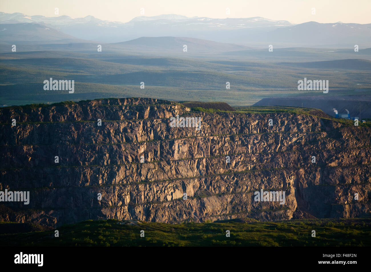 Ein Bergwerk, Kiruna, Schweden. Stockfoto