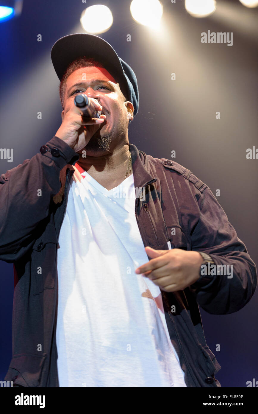 Trugoy von De La Soul erklingt in 2015 Womad Charlton Park, Malmesbury, England, UK. 24. Juli 2015 Stockfoto