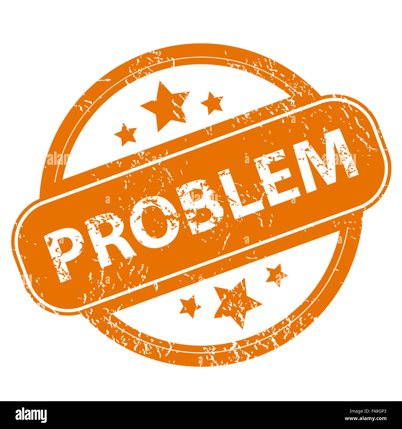 Problem-Grunge-Symbol Stockfoto