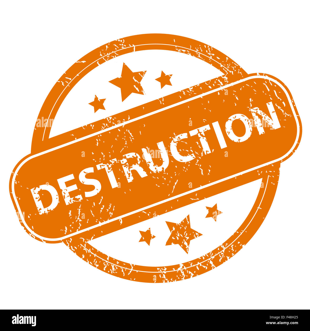 Zerstörung-Grunge-Symbol Stockfoto