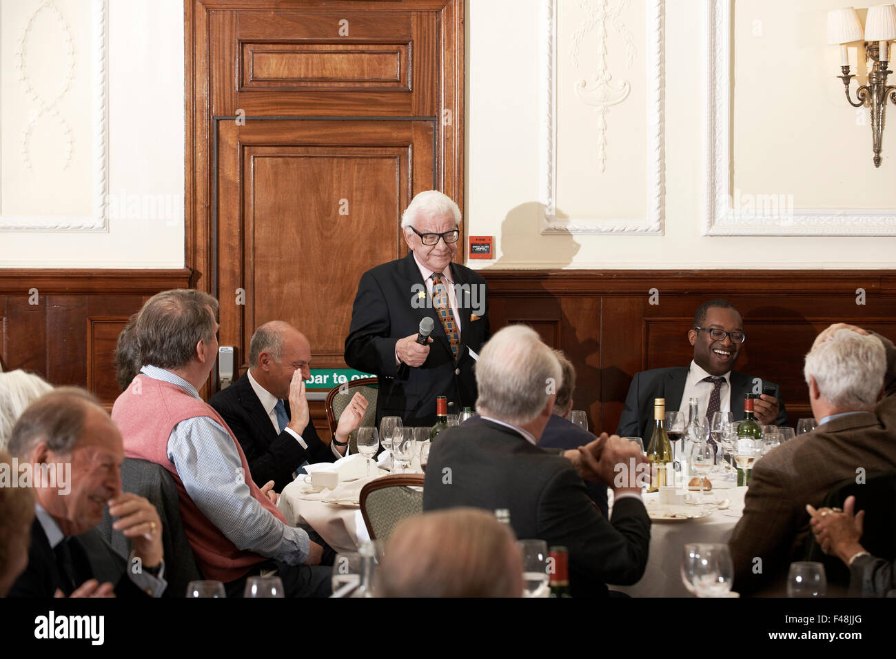 Barry Cryer, Oldie literarisches Mittagessen 13.10.15 Stockfoto