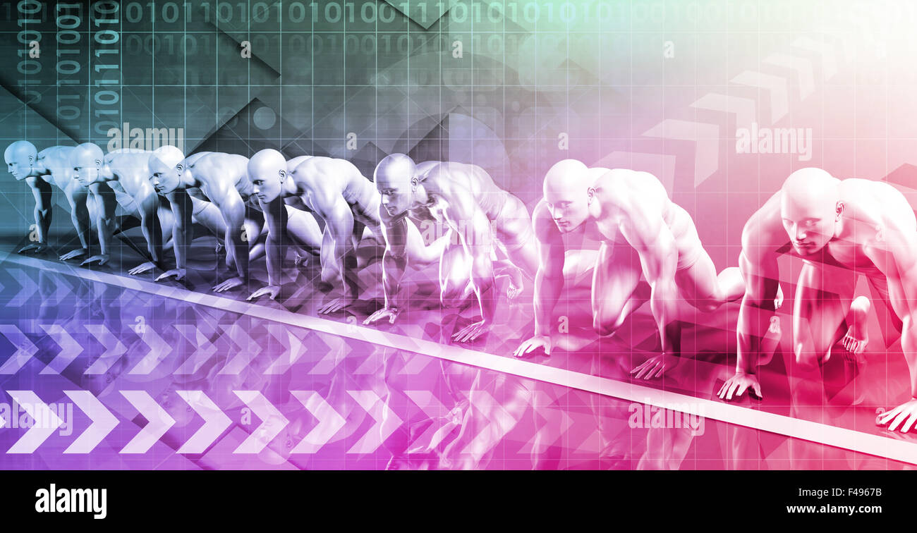 Netzwerksicherheit mit binären 1 s und 0 s Stockfoto
