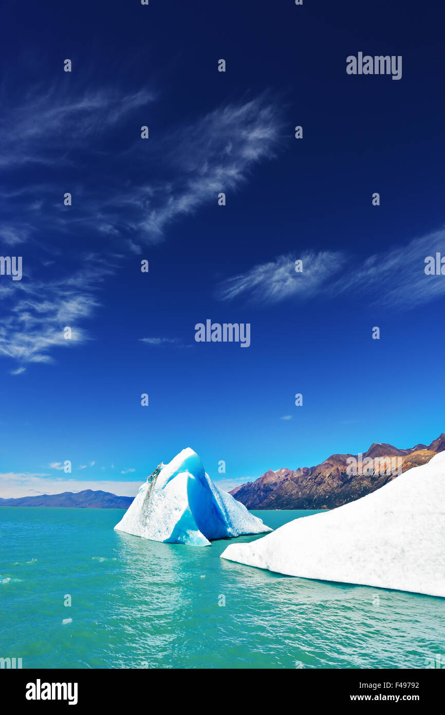 Der See Viedma in Patagonien Stockfoto