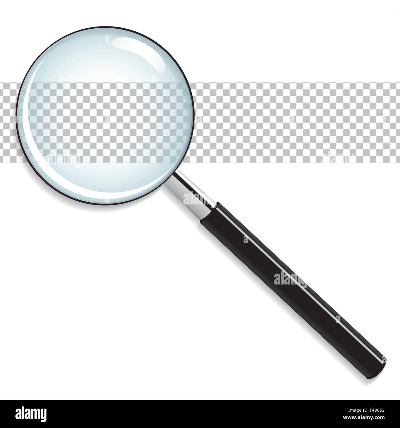 Realistische Vektor-Lupe Stock Vektor
