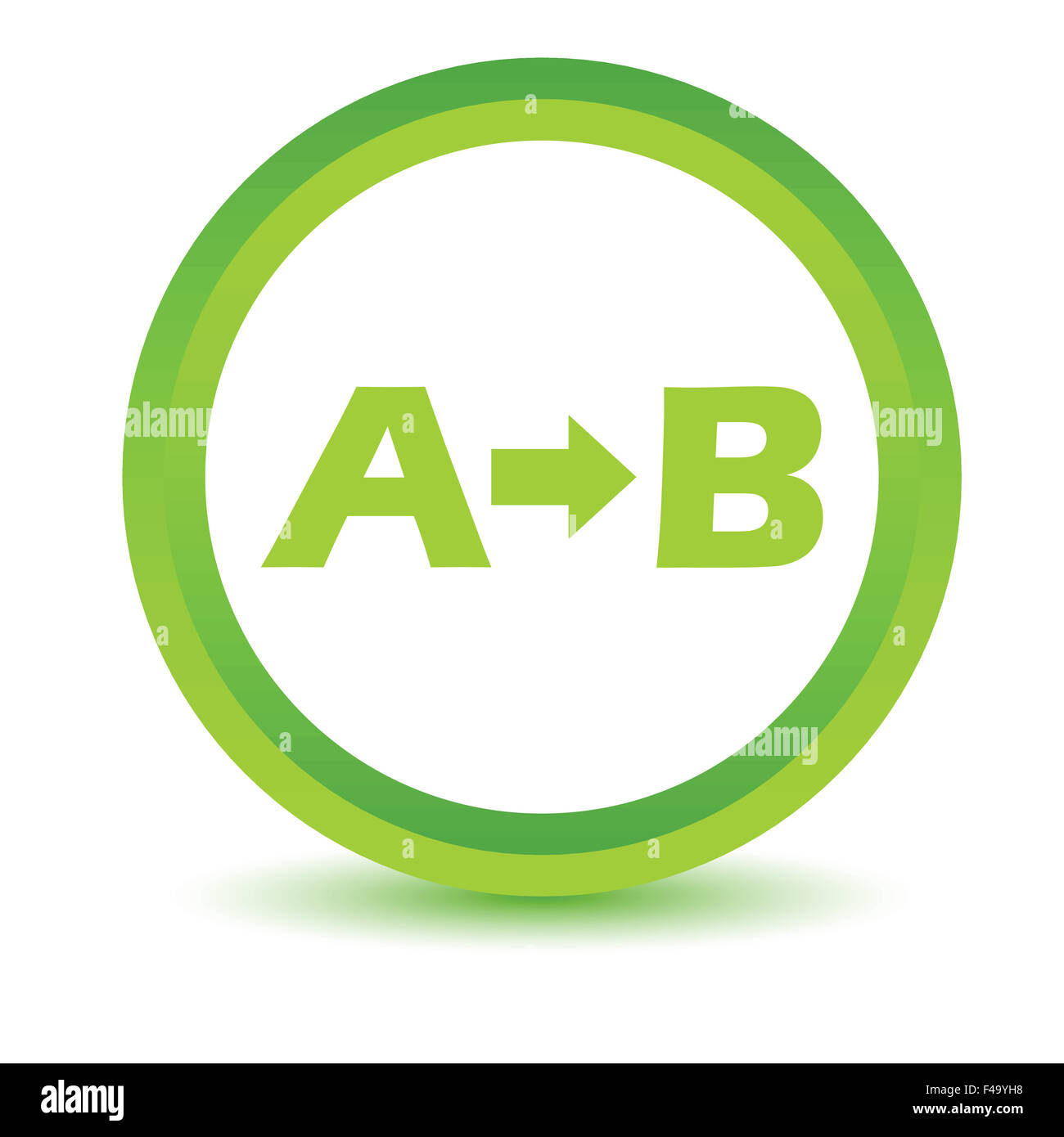 Grün-Zweck-Symbol Stockfoto