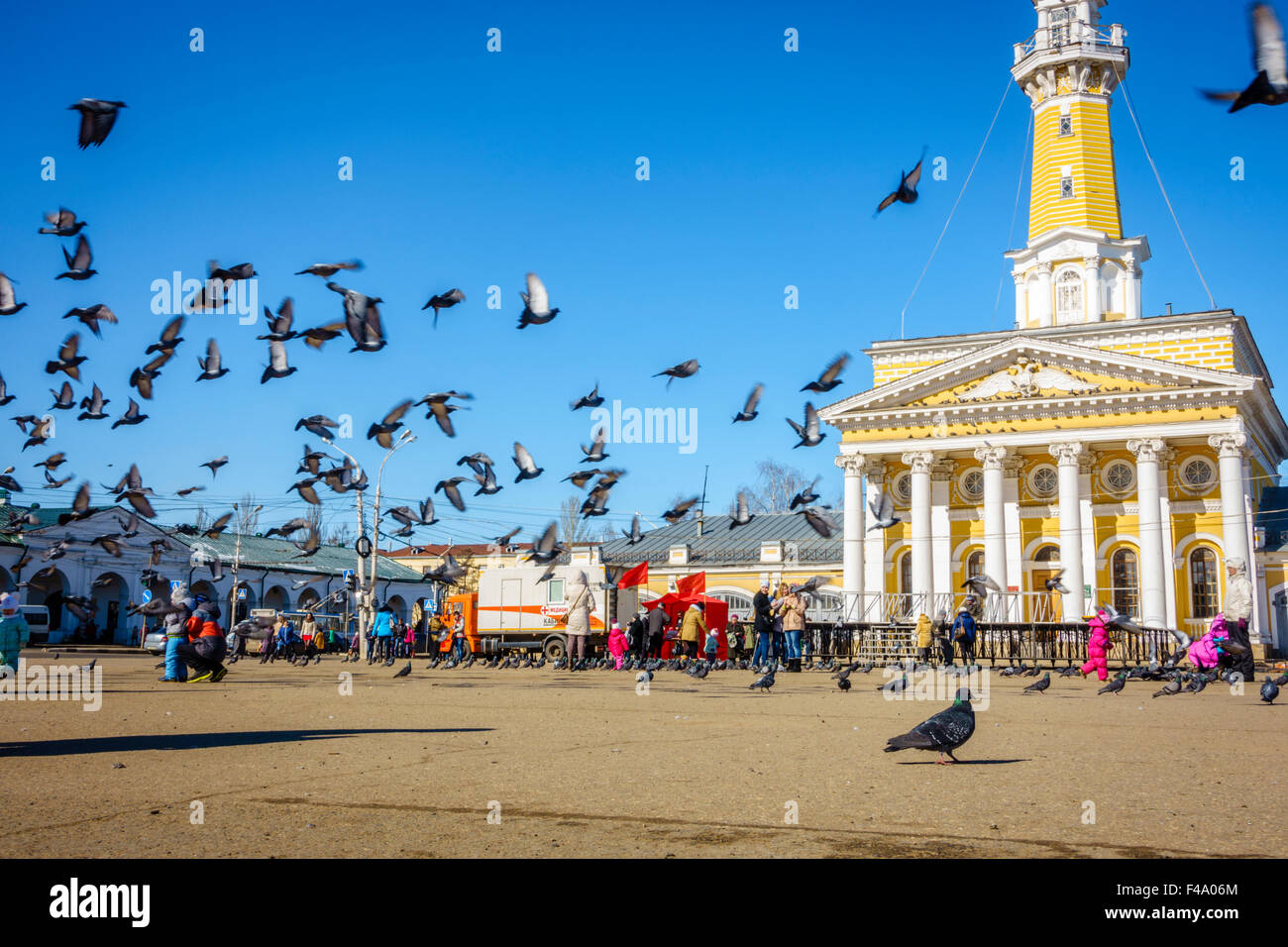 Zentralen Platz in Kostroma, Russland Stockfoto