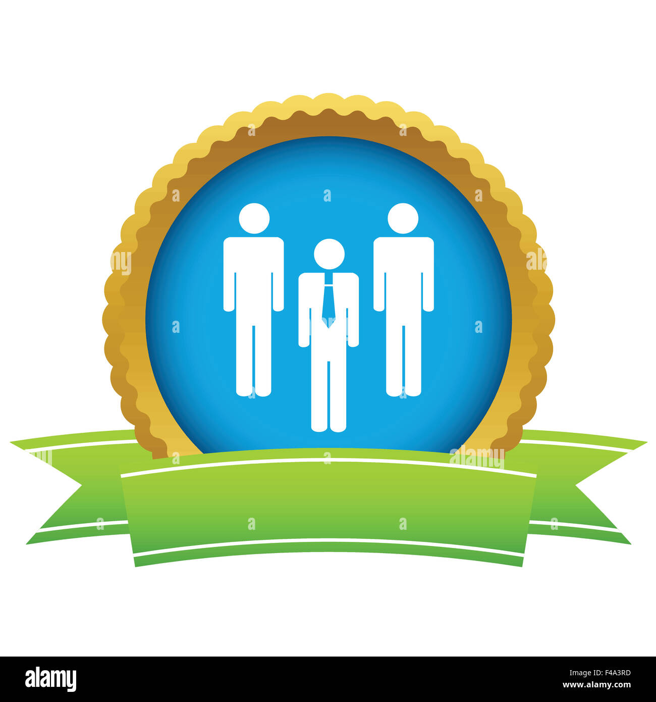 Gold-arbeiten-Team-logo Stockfoto