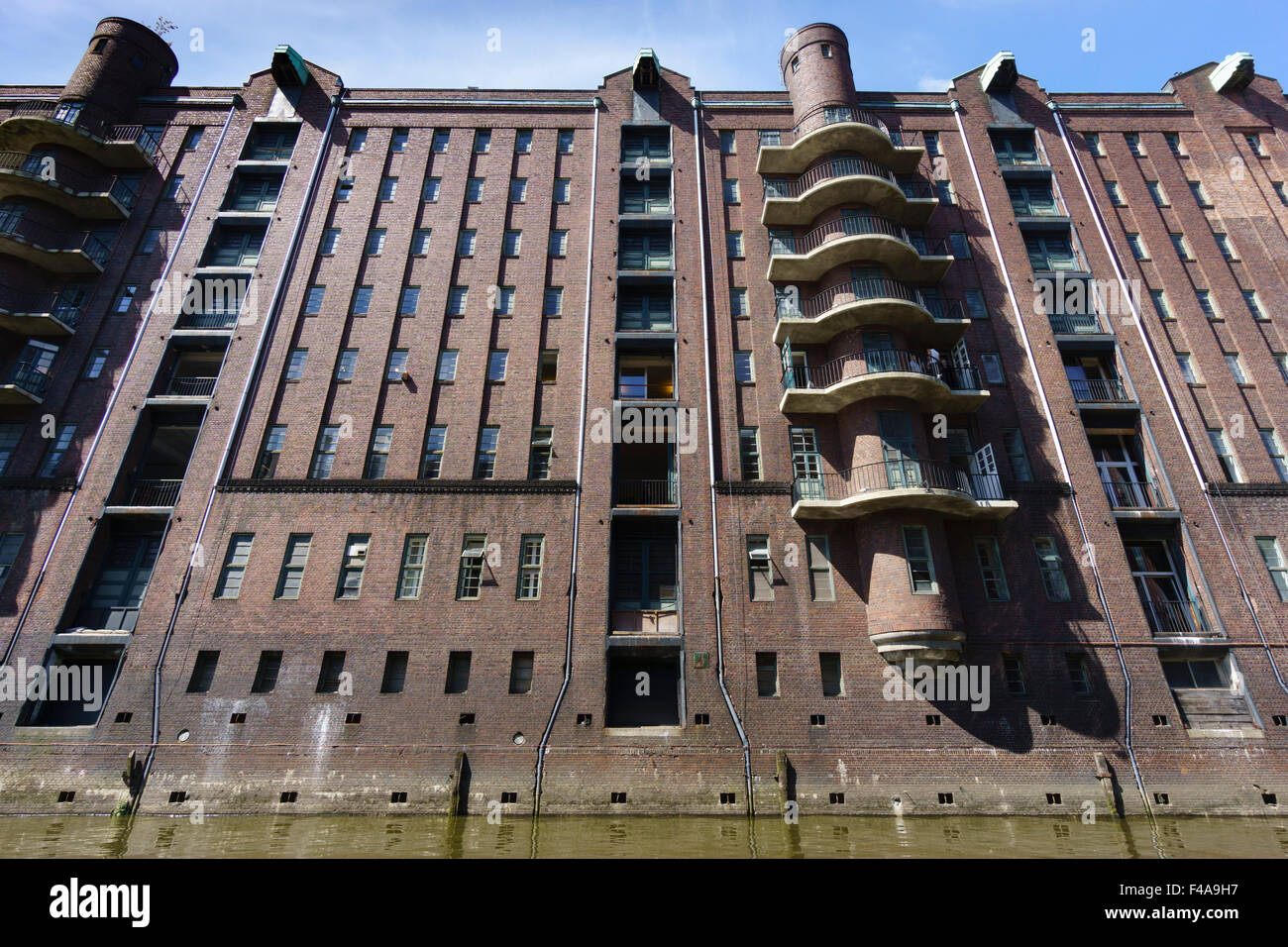 Hamburg, Deutschland - Speicherstadt maritime Speicherstadt, neue UNESCO-Weltkulturerbe. Stockfoto