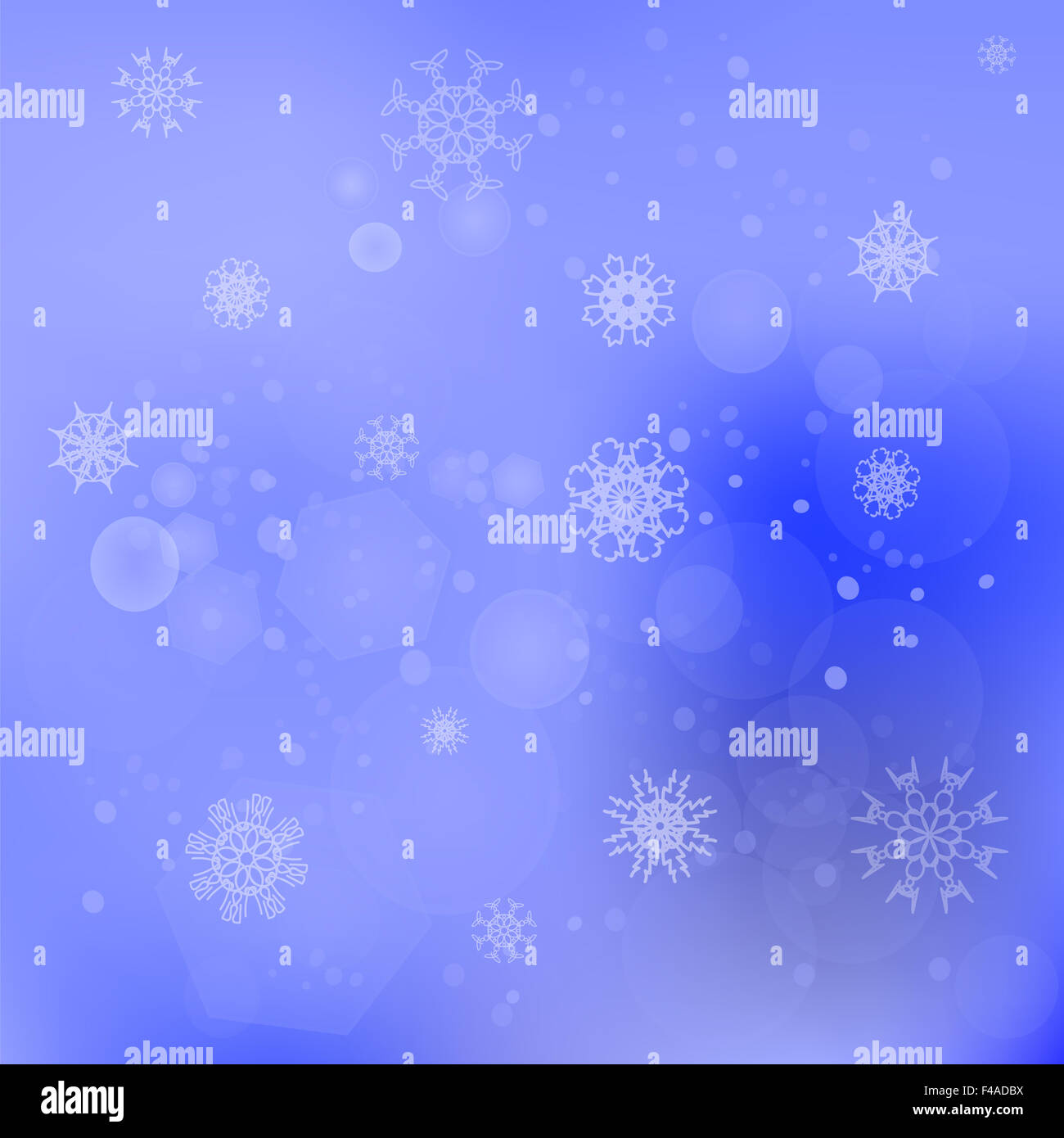 Snow Flakes Hintergrund Stockfoto