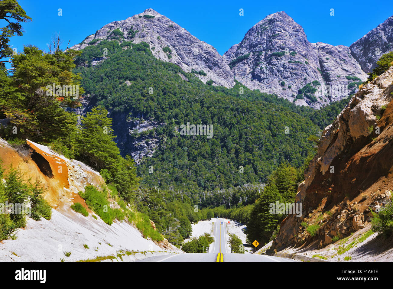 Die Asche, die nach dem Ausbruch Pueue Stockfoto