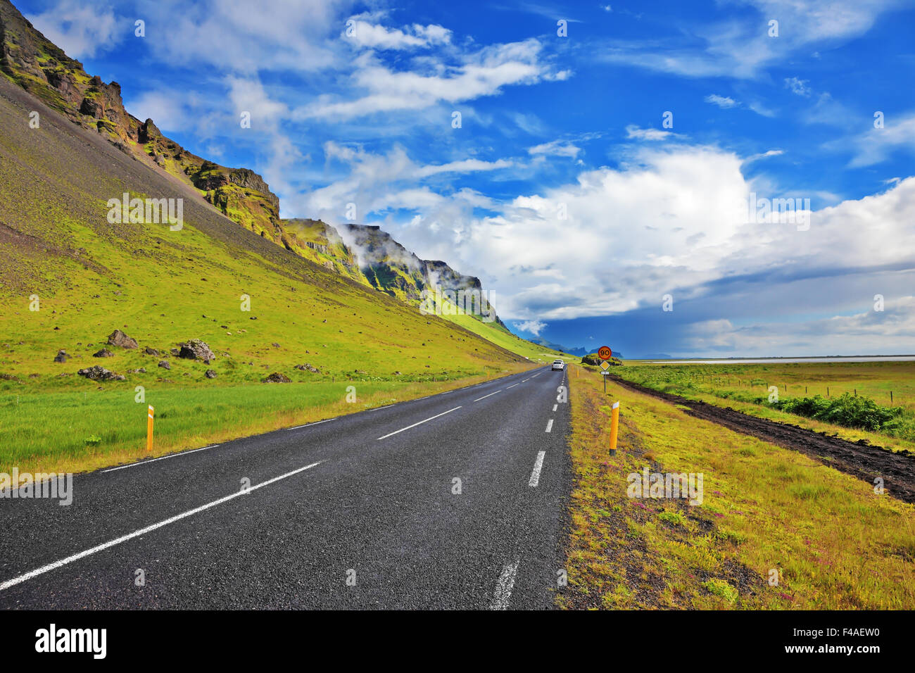 Die Autobahn rund um die Insel Stockfoto