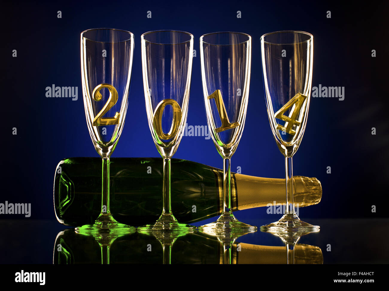 Champagner 2014 Stockfoto