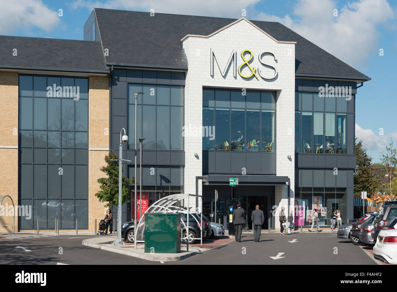M & S Kaufhaus, Blighs Road, Sevenoaks, Kent, England, Vereinigtes Königreich Stockfoto