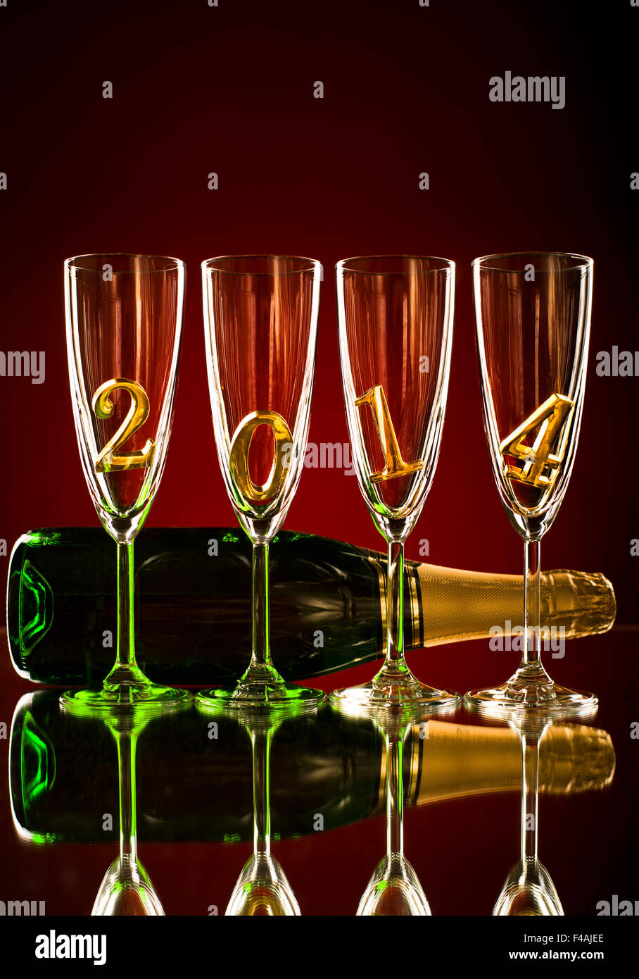 Champagner Stockfoto