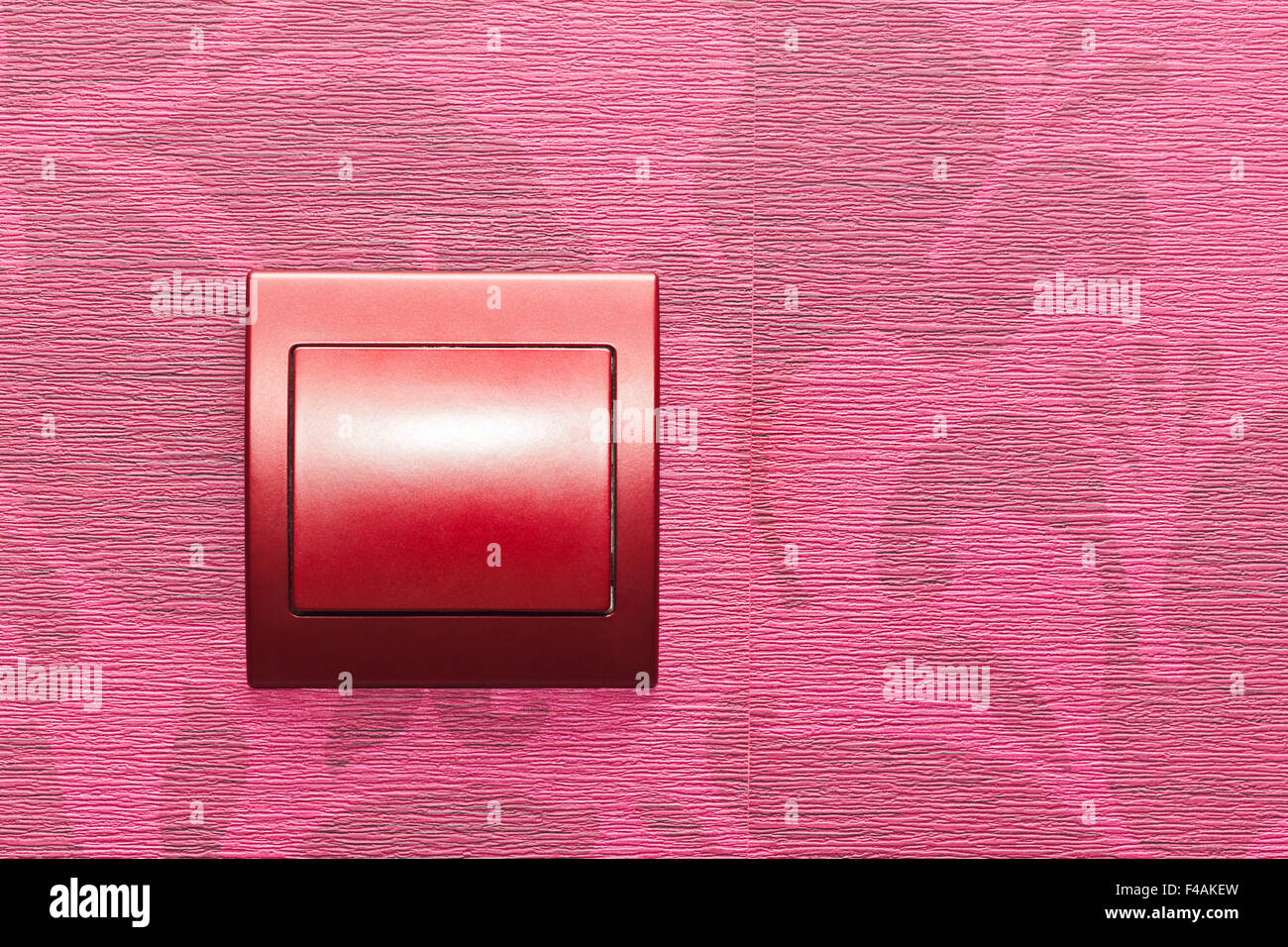 Wand mit elektrischen Schalter Stockfoto