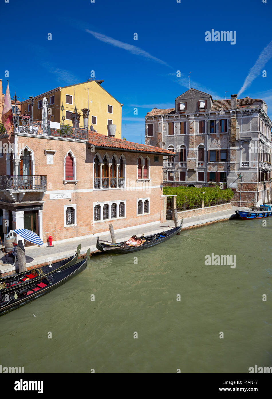 Kanal Cannaregio in Venedig, Italien Stockfoto