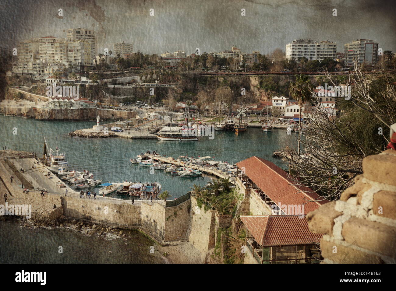 Der alte Hafen. Stockfoto