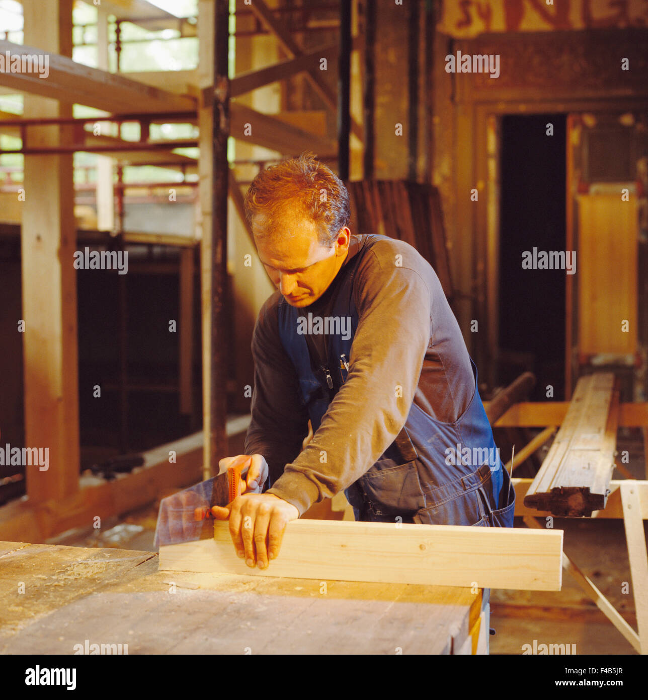 30-34 Jahre Tischler Erwachsene nur Farbe Bild Konzentration Handwerker Handwerk Holz-Mann Mitte Erwachsenen Mitte Erwachsene Männer ein Mann Stockfoto
