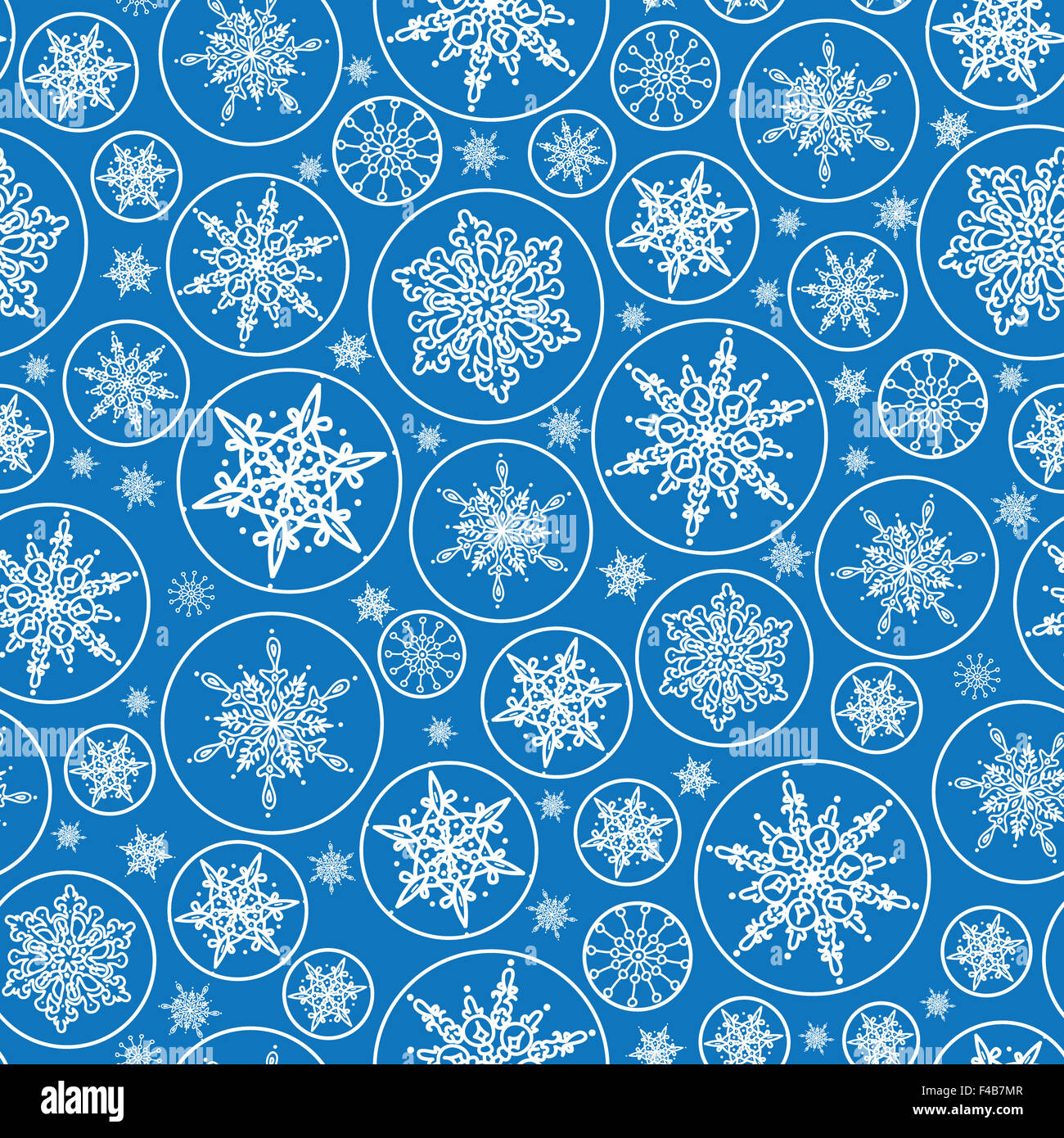 Fallende Schneeflocken Musterdesign Hintergrund Stockfoto