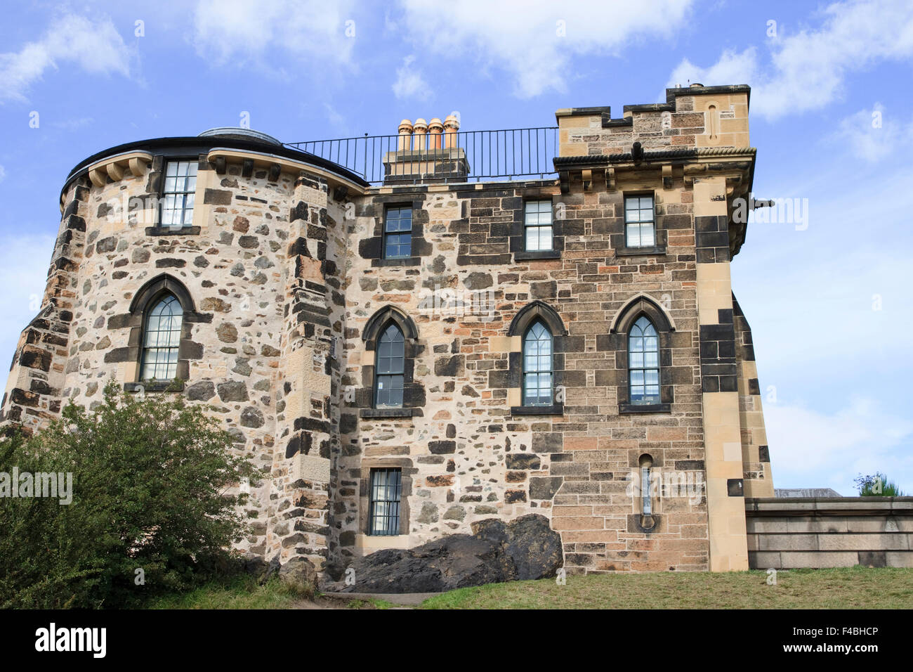 Altes Observatorium Haus auf Calton Hill in Edinburgh, Schottland. Stockfoto