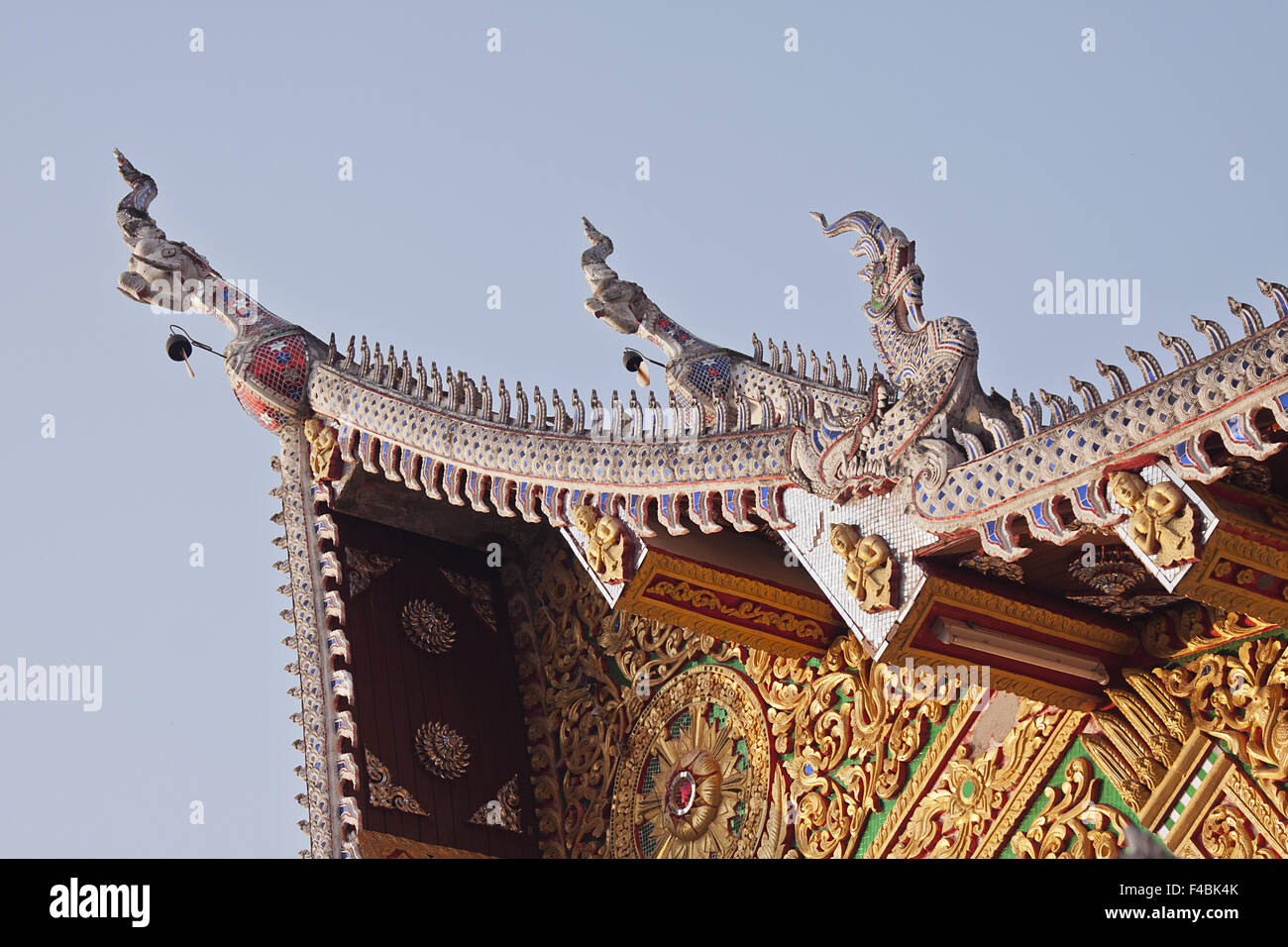 Tempel-Dach Stockfoto
