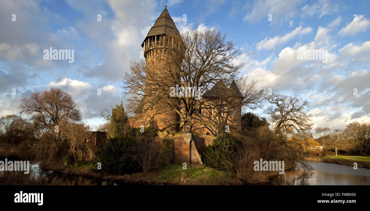 Burg Linn, Krefeld, Deutschland. Stockfoto