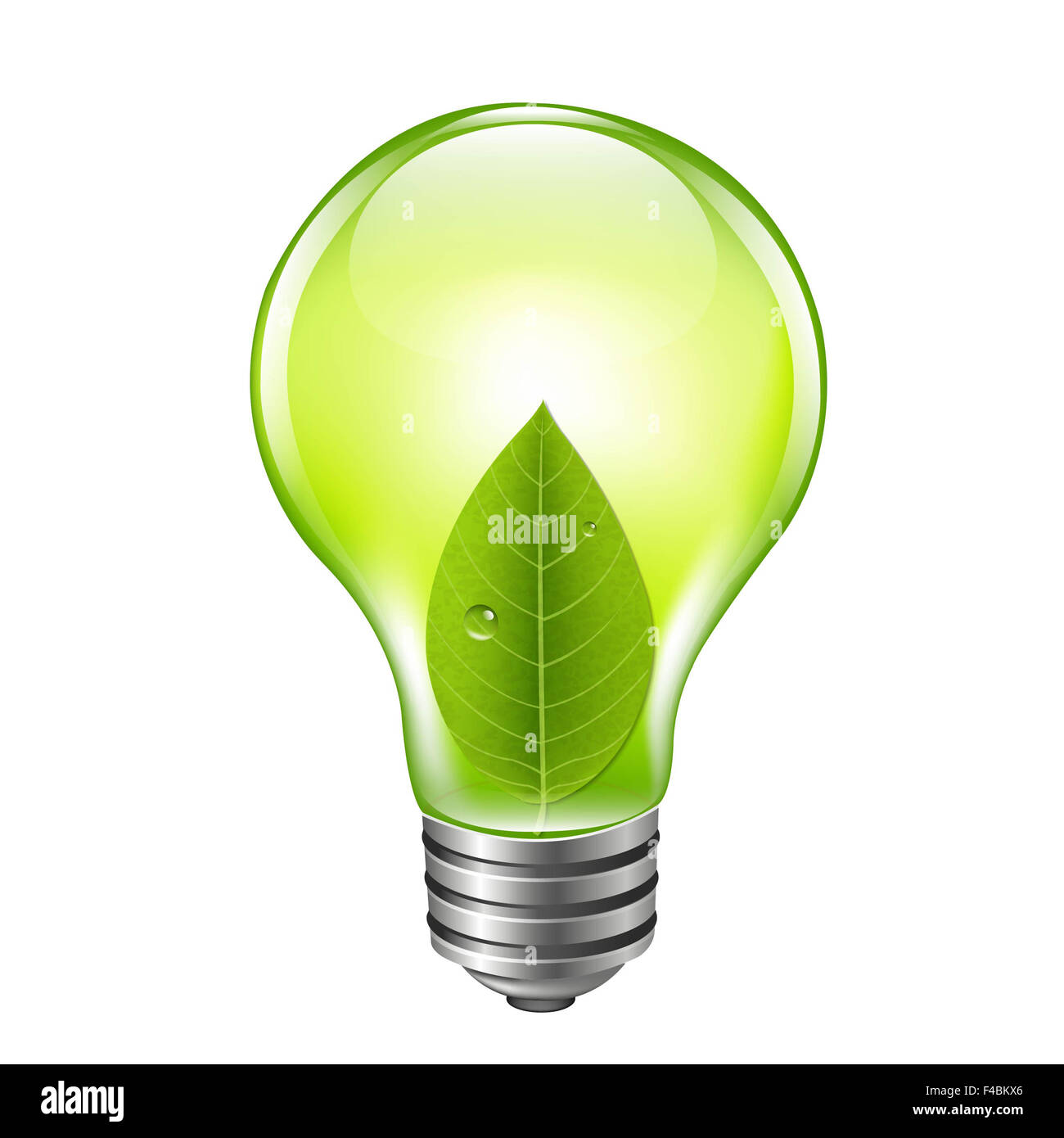 Eco-grüne Lampe Stockfoto